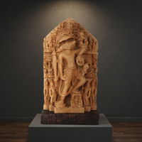 Sculpture Nar Varaha du 10ème siècle, Avatar de Vishnu, Homme Sanglier, Réplique d'art de temple