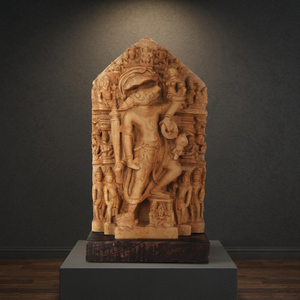 Réplica de la Escultura Nar Varaha del Siglo X, Avatar de Vishnu como Hombre Jabalí, Arte de Templo - Product Image 2