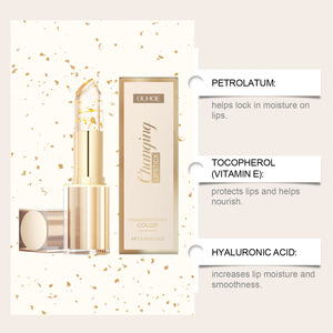 Gold <b>leaf</b> discoloration nourishing lipstick nourishing moisturizing water <b>light</b> glass softening lip skin non-greasy lipstick - Product Image 3