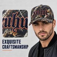 Casquette de baseball camouflage Real Tree personnalisée en usine, logo brodé 3D, casquette de chasse sportive camouflage, réplique 100% d'une image