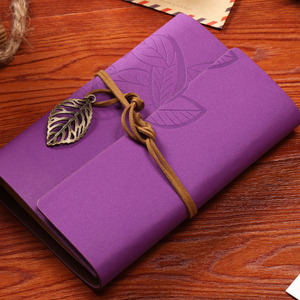 Personalizzato A6 in pelle retrò rilegato Agenda e diario classico cartonato da viaggio taccuino in carta bianca - Product Image 4