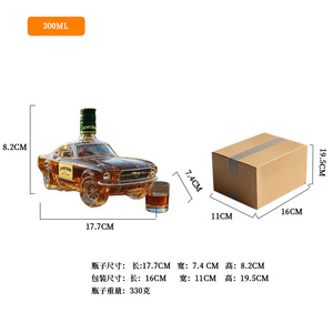 Carafe à whisky modèle voiture de <span class=keywords><strong>police</strong></span> de haute qualité, design moderne, verre à vin pour décoration de bar et cadeaux - Product Image 3