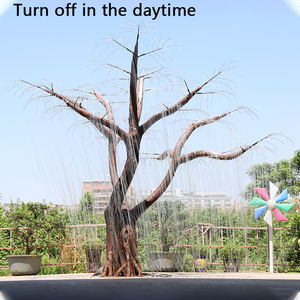 Lampe d'arbre paysager <span class=keywords><strong>en</strong></span> fibre optique LED RGB IP65 pour extérieur, <span class=keywords><strong>saule</strong></span> pleureur <span class=keywords><strong>en</strong></span> <span class=keywords><strong>métal</strong></span>, lumière décorative de Noël, 4m, dimmable, jardin - Product Image 4