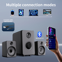 All-Plastic BT Audio Home Kit Multimedia Computadora de escritorio Laptop 2,1 Altavoz Subwoofer Home Theater System Altavoces de graves