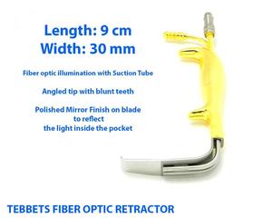 Retractor de pecho estilo Tebbetts de 30 mm de ancho, potencia Manual de acero inoxidable alemán, longitud de trabajo aprobada por CE ISO de alto grado, 9cm - Product Image 1