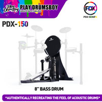 PDX150 High Quality Full Set Electronic Module Metal Drum Cymbal Practice Kit Silicone Double Tier for Stage Beginner Percussion