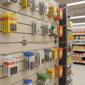 2021 Metal <b>Display</b> <b>Hooks</b> Slatwall Pegboard Hangers Steel Plastic Material for Store Usage 10 cm Metal <b>Hook</b> for 21050 21051 - Product Image 3