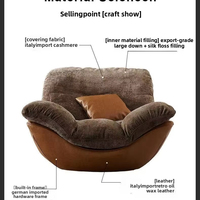 Fauteuil de salon et de chambre à coucher de style impérial, design nordique créatif et moderne, chaise longue de détente