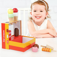 Nouveau design 2026 : Jouet de simulation de boîte à desserts et crème glacée pour enfants d'âge préscolaire, ensemble de cuisine éducatif pour enfants de 3 à 6 ans