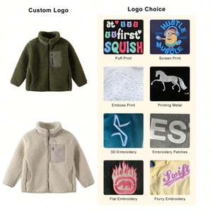 Manufacture Sherpa <b>Lined</b> <b>Hoodie</b> for Adults and Children <b>Fleece</b> Pullover Custom Logo Solid Color Blank Men Sherpa <b>Hoodie</b> - Product Image 3