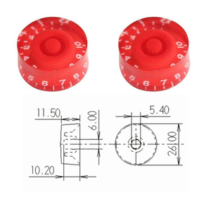 Boutons de commande en gros pour guitares LP : Boutons de volume, de tonalité et d'effets AMP pour pédales de guitare électrique - Product Image 4