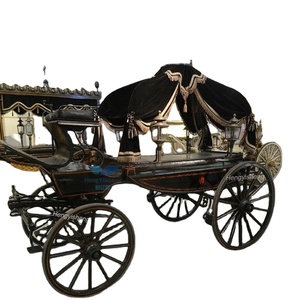 Nueva llegada tradicional Retro 4 ruedas tirado por caballos Funeral Hearse Carriage CE aprobado 2 asientos - Product Image 2