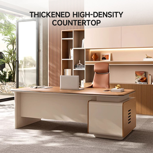 Escritorio de Gerente Moderno de MDF de Primera Calidad Personalizado, Muebles de Oficina de Lujo, Mesa de Trabajo de Madera, Diseño Modular - Product Image 4