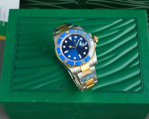 <span class=keywords><strong>Montre</strong></span> <span class=keywords><strong>mécanique</strong></span> ETA de haute qualité, style hip-hop, en acier inoxydable bicolore, automatique, plongée, lunette en céramique noire, bracelet, produit de luxe VSF - Product Image 4