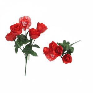 12.5 \ "realistico Bouquet di rose artificiali 144 pezzi assortiti per la sistemazione di san valentino - Product Image 2
