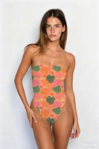 2026 New Fashion Women Swimwear Custom Design <strong>Strapless</strong> Casual Trendy One Piece <strong>Swimsuit</strong> for Woman - Product Image 2