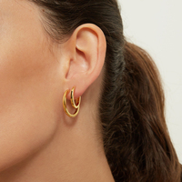 Idéales pour boucles d'oreille argent Sterling 18k, 925, nouvelle collection, bijou plaqué or, à la mode coréenne pour femmes