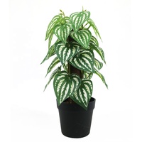 Mini plante artificielle de 32 cm de haut, bonsaï, petite plante en pot pour la décoration du rebord de fenêtre