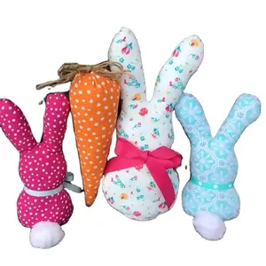 Easter Party Favors Decoration Custom Kids Party Supplies Gift Bags Gingham Bunny Easter Stuff Toys