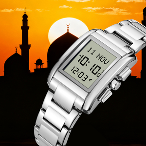 Good Quality <strong>Watch</strong> Waterproof Muslim Qibla Digital Azan <strong>Watch</strong> For Islamic Prayer - Product Image 5