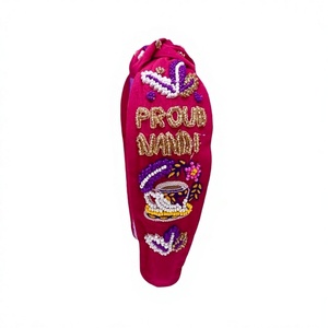 ที่คาดผมประดับลูกปัดอินเดียทำมือ คอลเลคชั่นนันดี มาร์ดิกราส์ เครว คูตูร์ สำหรับผู้หญิง หลากสีสัน ขายดี - Product Image 3