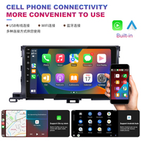 HC8227 Lecteur radio Android 9 pouces, écran tactile multimédia, lecteur vidéo de voiture, GPS intégré pour Toyota Corolla Highlander