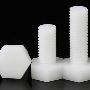 10pcs/bag Factory Wholesale NINDEJIN Brand Class 6 Full Thread External Nylon Hexagon <b>Bolt</b> M3 <b>M4</b> M5 M6 Various Metric Sizes - Product Image 5