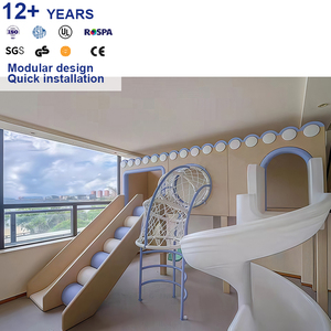 CE ha approvato il telaio in acciaio per bambini attrezzature da parco giochi al coperto per bambini con attrezzatura Soft <span class=keywords><strong>Climbing</strong></span> e attività divertenti per il pubblico - Product Image 1