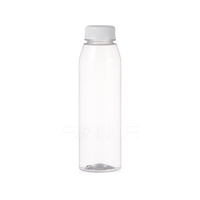 350ml 400ml 450ml 500ml PET transparent rond en plastique bouteilles de jus de Boissons Bouteilles D'eau En Plastique
