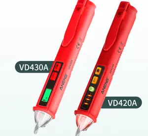 Detektor Voltase AC 12-1000V Digital, Pena Tester Non-kontak, Pengukur Voltase Arus Listrik