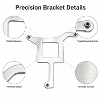 Support de montage découpé au laser sur mesure en acier inoxydable, plaque de fixation en tôle de type T pour l'électronique industrielle
