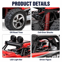 Voiture télécommandée RC Buggy tout-terrain 2.4G avec système de suspension, modèle à l'échelle 1:16, pour intérieur/extérieur STORM BG1513
