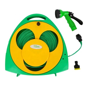 Enrouleur de <span class=keywords><strong>tuyau</strong></span> d'<span class=keywords><strong>arrosage</strong></span> portable léger BSCI 15M/50FT avec buse de pulvérisation 7 fonctions pour le lavage de voitures, le nettoyage et l'<span class=keywords><strong>arrosage</strong></span> - Product Image 5