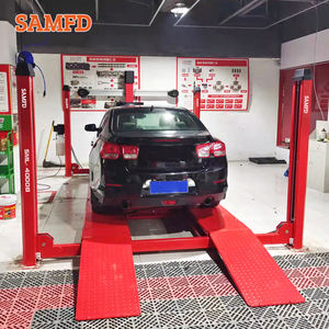 SAMFD <span class=keywords><strong>Pont</strong></span> élévateur de stationnement hydraulique à 4 poteaux de haute qualité à double niveau 220V <span class=keywords><strong>pour</strong></span> usage domestique avec CE - Product Image 5