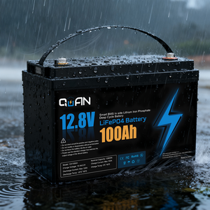 Batería de fosfato de hierro y litio LiFePO4 de 12V 100Ah, impermeable IP65 para vehículos recreativos, embarcaciones y carritos de golf fuera de la red - Product Image 2