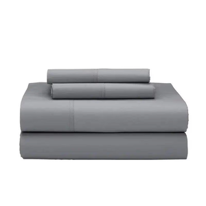 Set di lenzuola in cotone 100% di lusso all'ingrosso Set biancheria da letto piatte federa doppia King Queen Size - Product Image 1