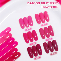 ZRKGEL Trending Dragon Fruit Gel Polish 6 Kleuren Set TPO HEMA Vrij Hoge Kwaliteit Nagellak Gel Groothandel Langdurige Nagellak