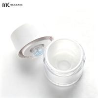 Pot à crème double paroi sans air 15g-100g, distributeur de luxe à pression, ingrédients actifs pour soins de la peau bio, cosmétique hygiénique sous vide