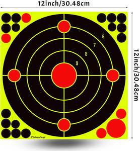 Pegatinas <span class=keywords><strong>de</strong></span> objetivo salpicado tiro adhesivo con impacto amarillo fluorescente para pistola BB pistola <span class=keywords><strong>de</strong></span> pellets Airsoft <span class=keywords><strong>Rifle</strong></span> práctica <span class=keywords><strong>de</strong></span> tiro - Product Image 1