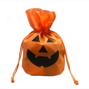 Bolsa de Regalos para Niños con Diseño de Halloween, Modelo 1720W, Cuerda de Nailon, Tela No Tejida, Patrón Impreso, Decoraciones de Pared para Fiestas Infantiles - Product Image 2
