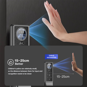 3D цифровой замок для распознавания отпечатков ладони Интеллектуальный Автоматический дверной замок с отпечатками пальцев для дома - Product Image 3