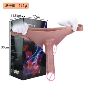 Soft Silicone Lesbian Strap-On <b>Dildo</b> Penis Pants Realistic Adults Sex Toys Masturbator Hollow <b>Dildo</b> for Men Woman - Product Image 4