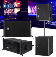 Sistema de Altavoces Line Array Top Sound de 10 Pulgadas, Conjunto Combinado con 4 Altavoces Line Array y Dos Subwoofers de 15 Pulgadas, Equipo de Sonido
