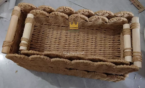 Panier de rangement multifonctionnel moderne tressé écologique, étanche, en osier rectangulaire du Vietnam – Offre Spéciale - Product Image 6