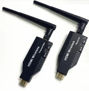 Transmissor HDMI sem fio e receptor Plug Play com suporte para transmissão de vídeo/áudio de 5,8 GHz do laptop para HDTV/Projector