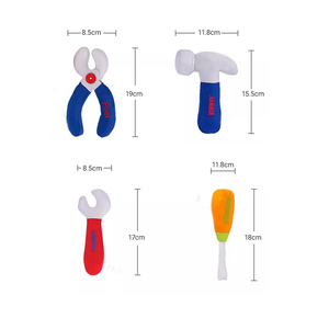 Herramientas de felpa de poliéster súper suave personalizables de fábrica directa para juguetes, pinza bordada, sierra, destornillador, algodón PP - Product Image 3