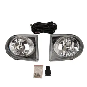 Car Fog Light Patrol Safari Y61 2003 2004 2005 2006 Front Bumper Bar Lamp with Switch Wire Group Hulb For Nissan Patrol Safari