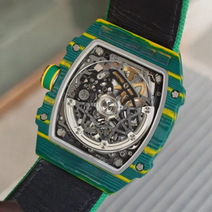 RM 67-02 Style Square Ultra Thin 7.8mm Skeleton <b>Watch</b> V3 Automatic Carbon Fiber Hollow Dial Rubber Luxury Sports <b>Mechanical</b> - Product Image 5