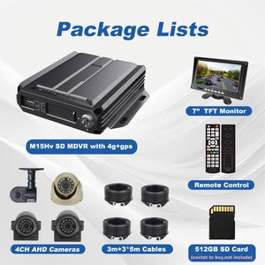 <span class=keywords><strong>DVR</strong></span> Móvil H.265 para Vehículos, MDVR 4G GPS FHD 1080P, Sistema de Monitoreo de Video, Plataforma CMSV7 para Flotas, Solución de Rastreo de Camiones en Tiempo Real - Product Image 2