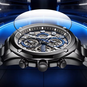 Montres de mode Mark Fairwhale 5049 pour hommes, chronographe multifonctionnel classique, montre-bracelet à quartz, calendrier, montres pour hommes - Product Image 6